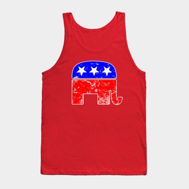 Republican Elephant Presidential Election Tank Top by Scar